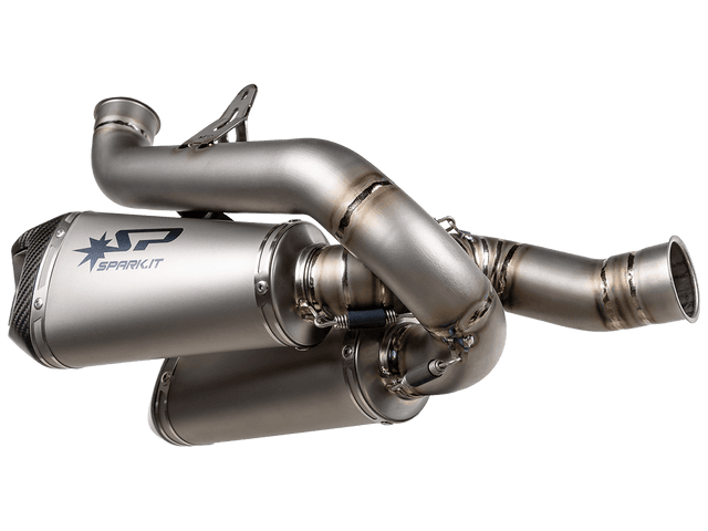 Spark Ducati Streetfighter V4 S/R "Double Konix Evo" Titanium Semi-Full Exhaust System (Carbon) (2025+)