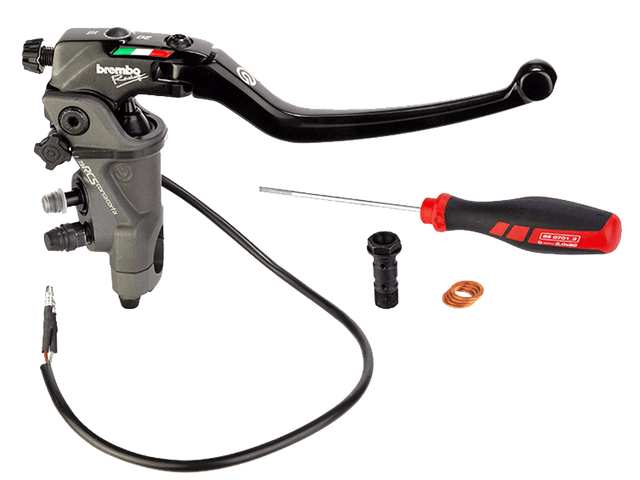 Brembo 17 RCS Corsa Corta Brake Master Cylinder w/ Folding Lever (for 7/8" Bar)