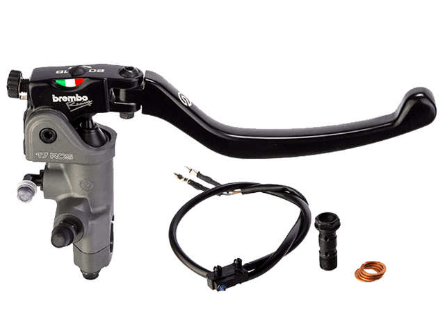 Brembo 17 RCS Brake Master Cylinder w/ Folding Lever (for 7/8" Bar)