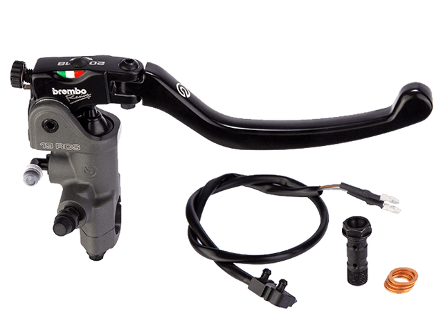 Brembo 19 RCS Brake Master Cylinder w/ Folding Lever (for 7/8" Bar)