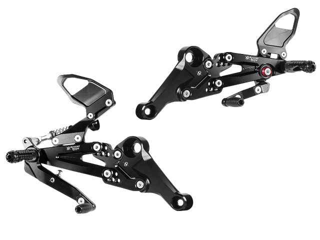 Bonamici Aprilia RS 660 Rearsets (w/Carbon Fiber Heel Guards)