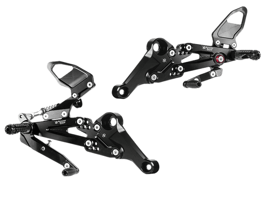 Bonamici Aprilia RS 660 Rearsets (w/Carbon Fiber Heel Guards)
