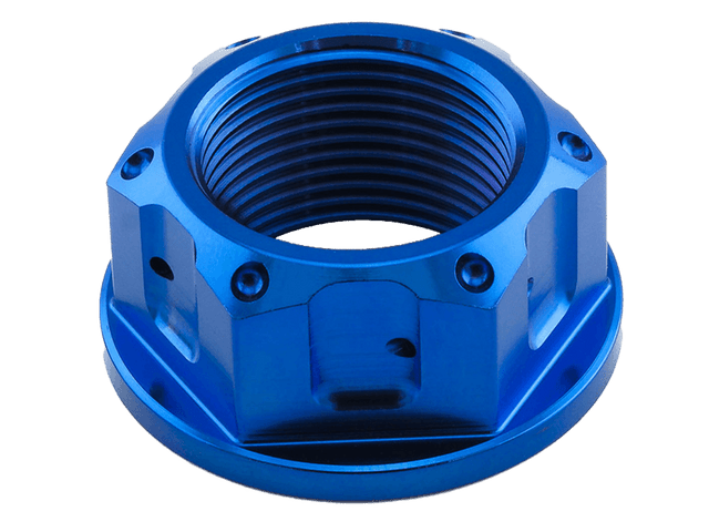 Pro-Bolt Titanium Race Drilled Rear Axle Nut M24x1.5 (Blue or Black)