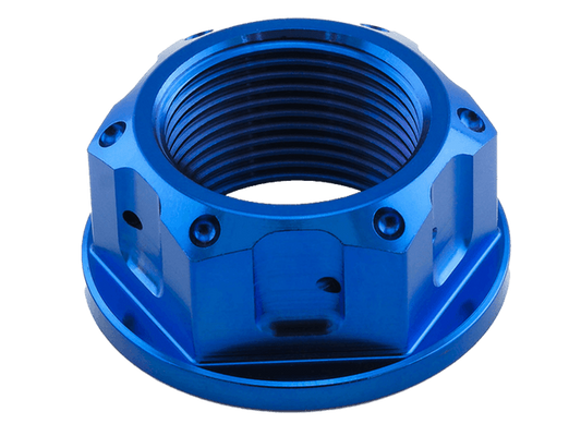 Pro-Bolt Titanium Race Drilled Rear Axle Nut M24x1.5 (Blue or Black)