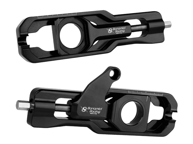 Bonamici Yamaha R9 Chain Adjuster (w/ Captive Caliper Support) (Black)