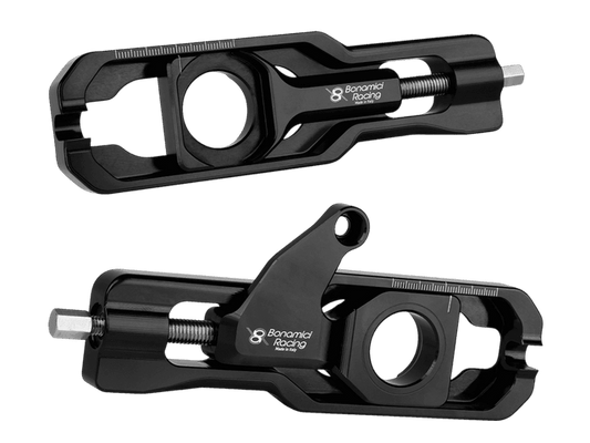 Bonamici Yamaha R9 Chain Adjuster (w/ Captive Caliper Support) (Black)