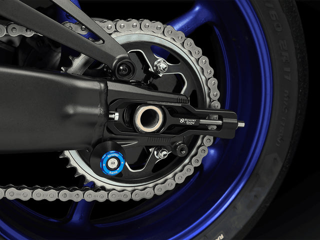Bonamici Yamaha R9 Chain Adjuster (w/ Captive Caliper Support) (Black)