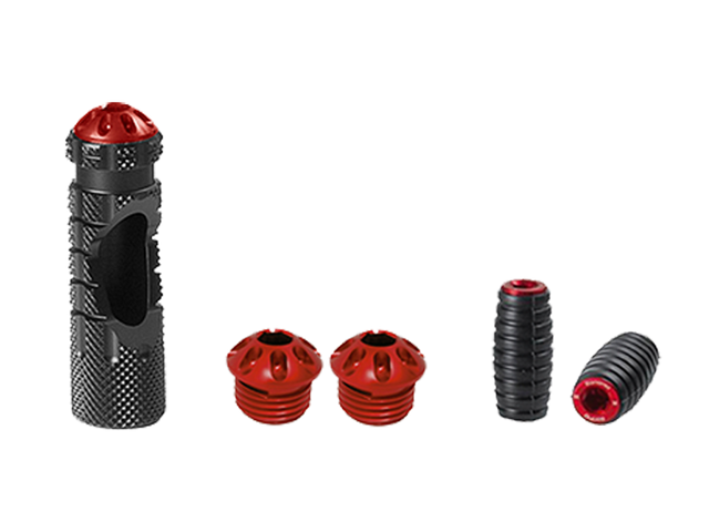 Bonamici Kawasaki Ninja ZX-6R Rearsets (w/Carbon Fiber Heel Guards) (2024+)