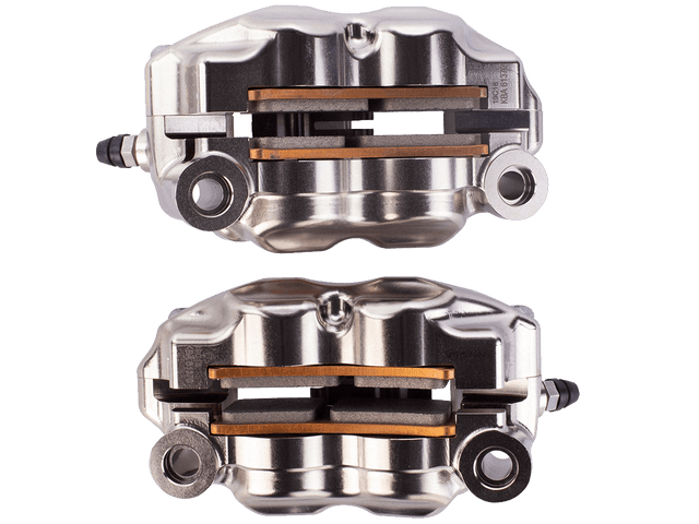 Brembo 108mm GP4-RX Billet Front Caliper Set (Nickel/Red)