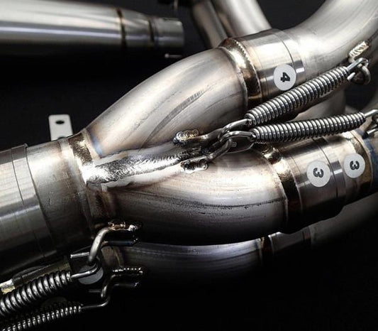 Vandemon Brushed Titanium Exhaust for Ninja H2 (2015+)