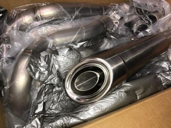 Vandemon Brushed Titanium Exhaust for Ninja H2 (2015+)