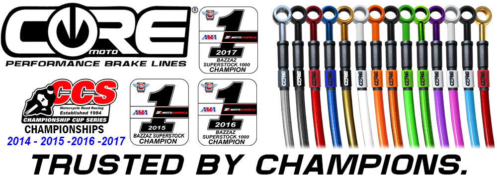 Core Moto Brake Lines (Stainless Steel Braided)