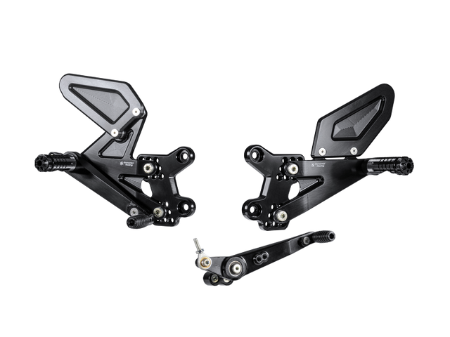 Bonamici Suzuki GSX-R 1000 Rearsets (w/ Carbon Fiber Heel Guards) (2017+)