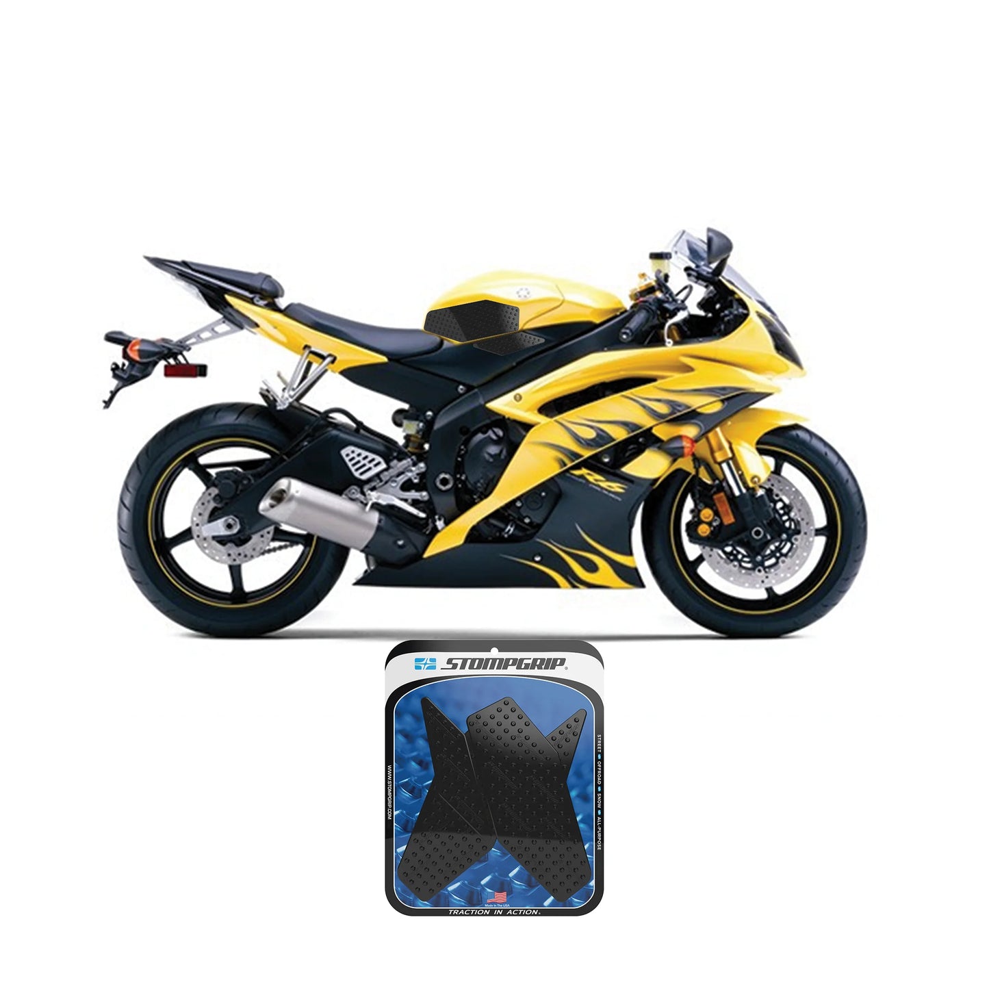 Stompgrip Tank Grips for R6 (2008-2016)