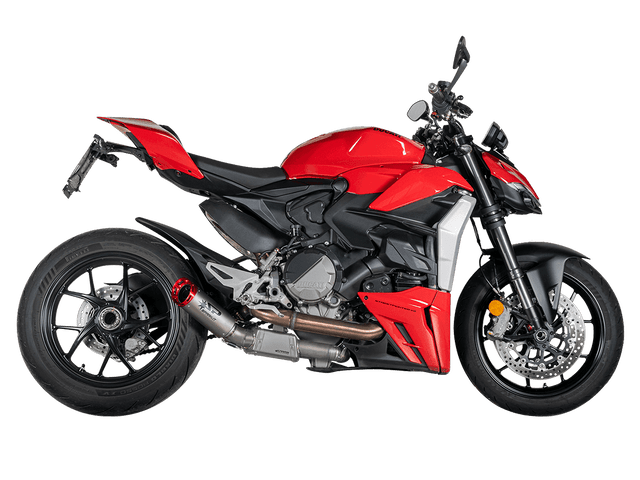 Spark Ducati Panigale V2 S/R Streetfighter V2 "Dyno Red" Slip-On Exhaust (SingleArm Rear)