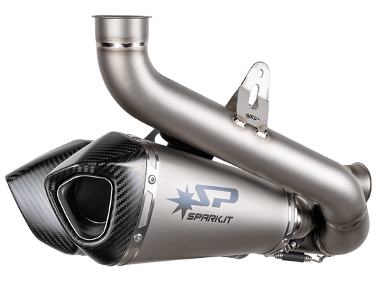 Spark Ducati Streetfighter V4 S/R "Double Konix Evo" Titanium Semi-Full Exhaust System (Carbon) (2025+)