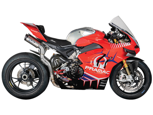Spark Ducati Panigale V4 S/R Streetfighter "Double Dyno" Titanium Full Exhaust System (WSBK Evolution) (SingleArm Rear)