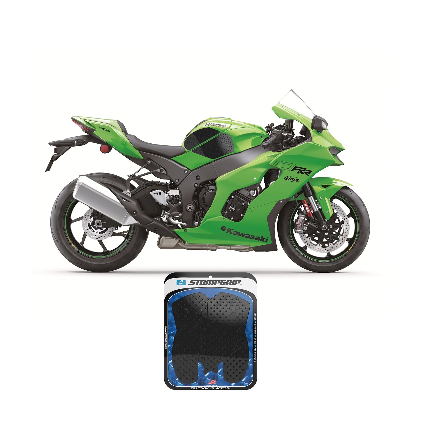Stompgrip Tank Grips for ZX10R (2011-2025)